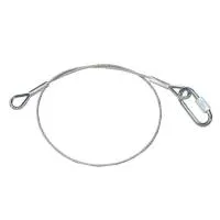 ИМЛАЙТ Тросик страховочный 1000мм. с карабином, d=2мм., 25кг