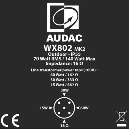Купить AUDAC WX802MK2/OB по выгодной цене в Москве