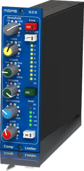 MIDAS COMPRESSOR LIMITER 522 V2 MIDAS COMPRESSOR LIMITER 522 V2