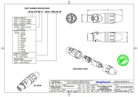 Купить AMPHENOL AX5F по выгодной цене в Москве