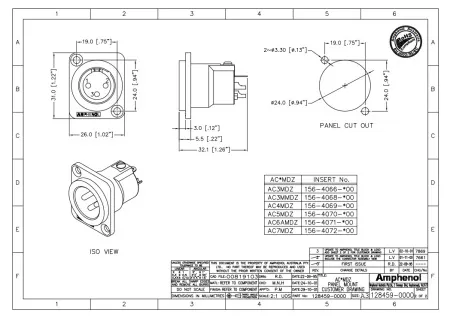 Купить AMPHENOL AC3MMDZ по выгодной цене в Москве
